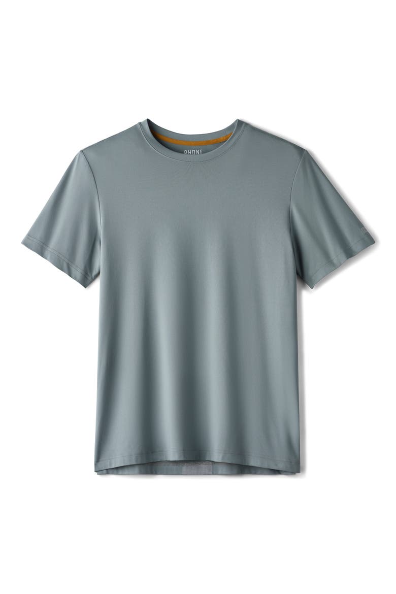 Backspin Performance T-Shirt, Alternate, color, STORMY SEA GR