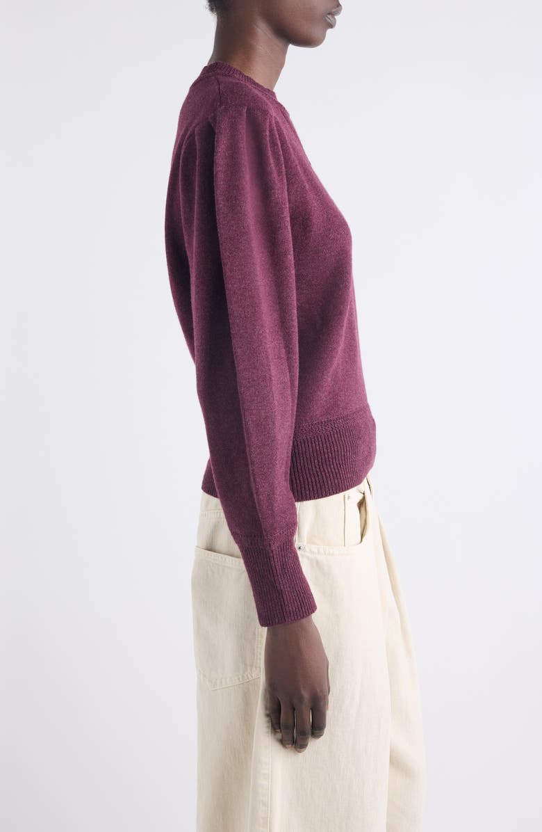 Isabel Marant Étoile Kelaya Balloon Sleeve Sweater, Alternate, color, Burgundy