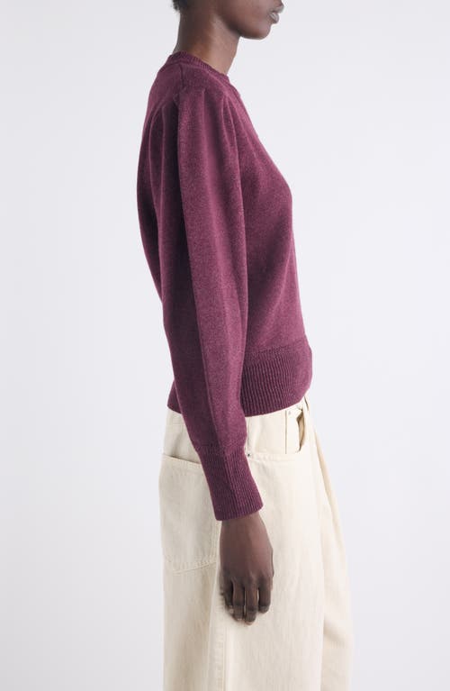 Isabel Marant Étoile Kelaya Balloon Sleeve Sweater In Burgundy