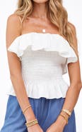 Bishop + Young Isabelle Strapless Tiered Top