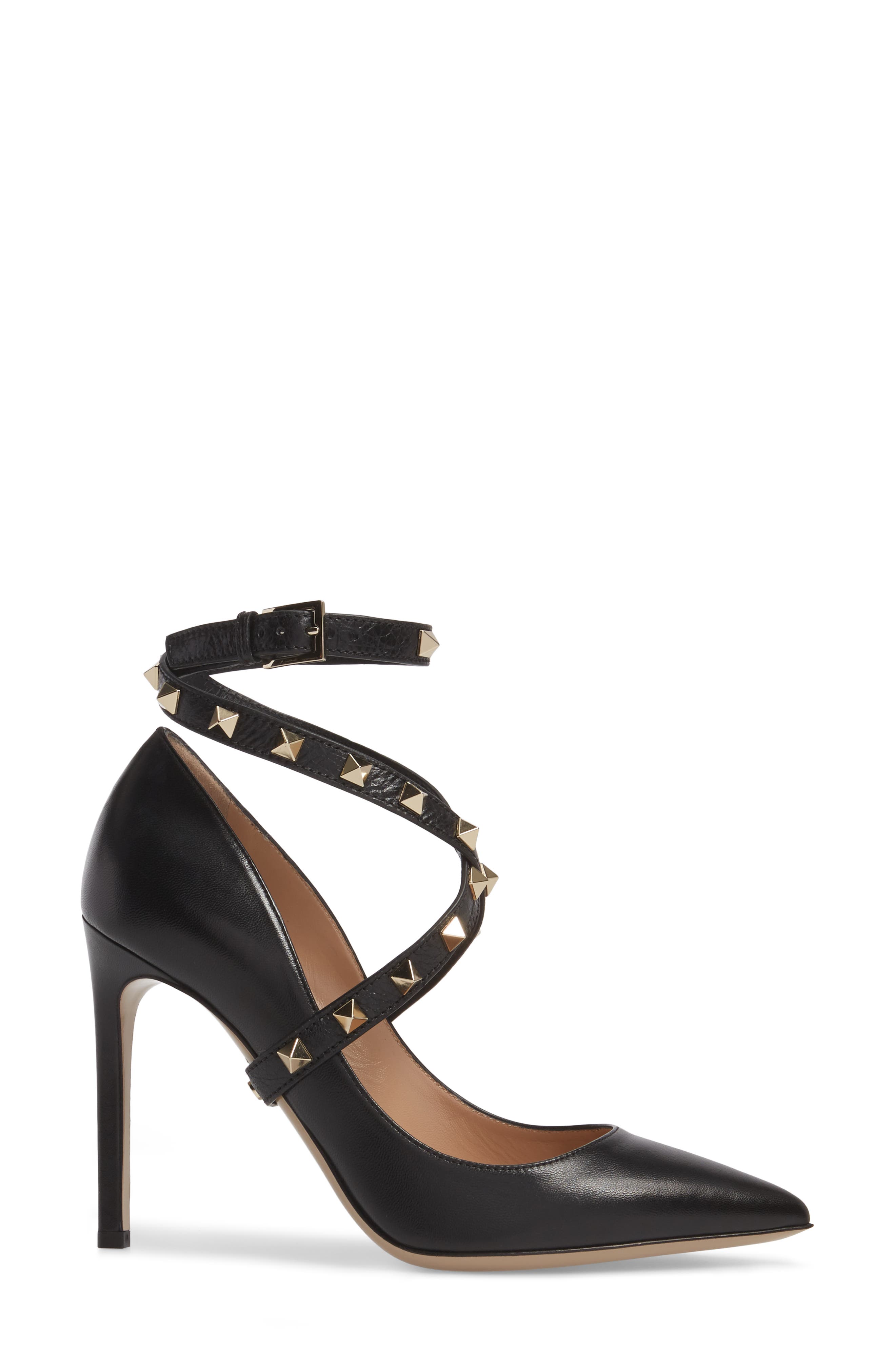 Valentino Garavani Rockstud Wrap Pump, Alternate, color, 