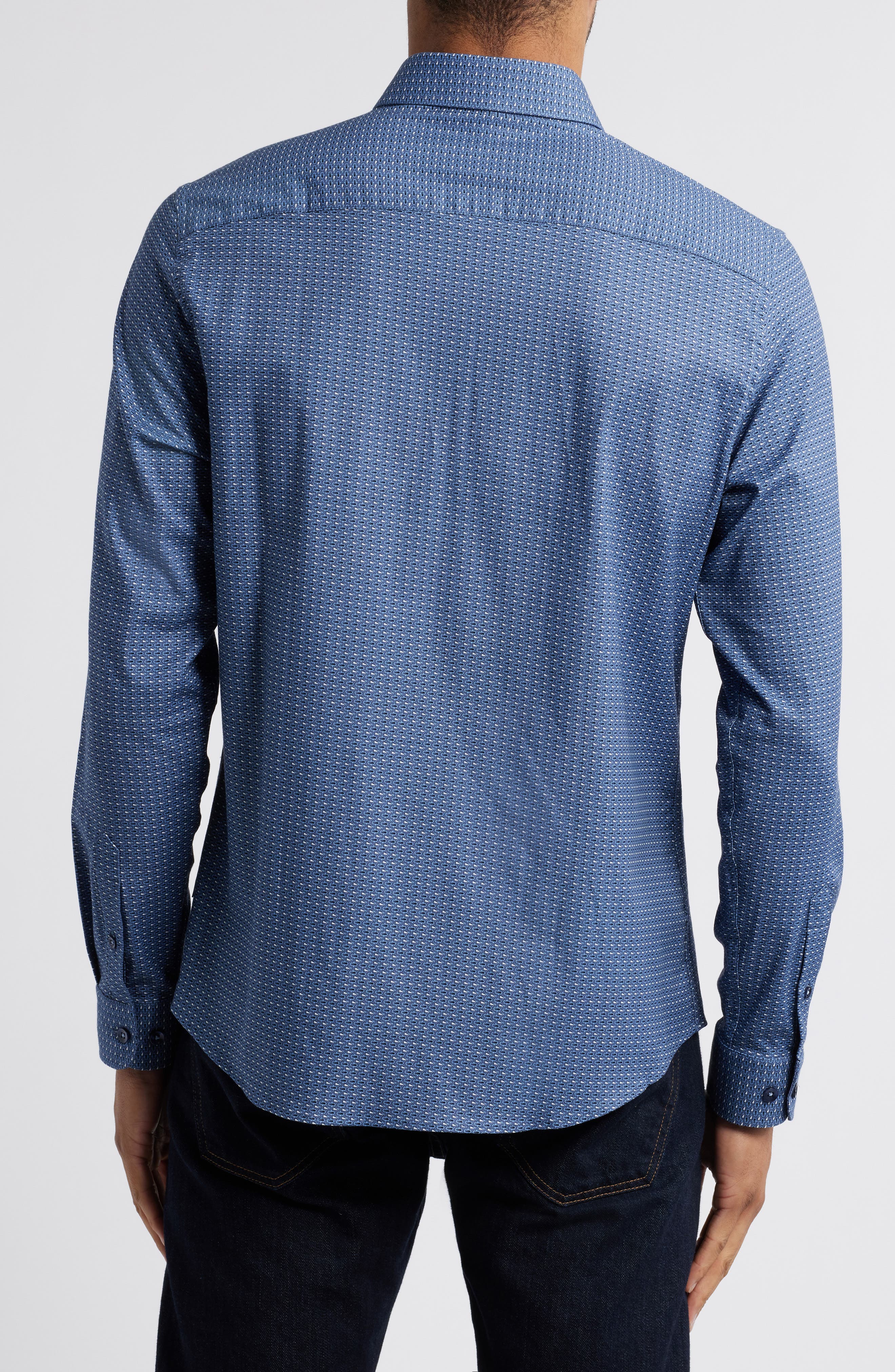 Stone Rose Rectangular Geo Print Button-Up Shirt (Men) | Nordstromrack