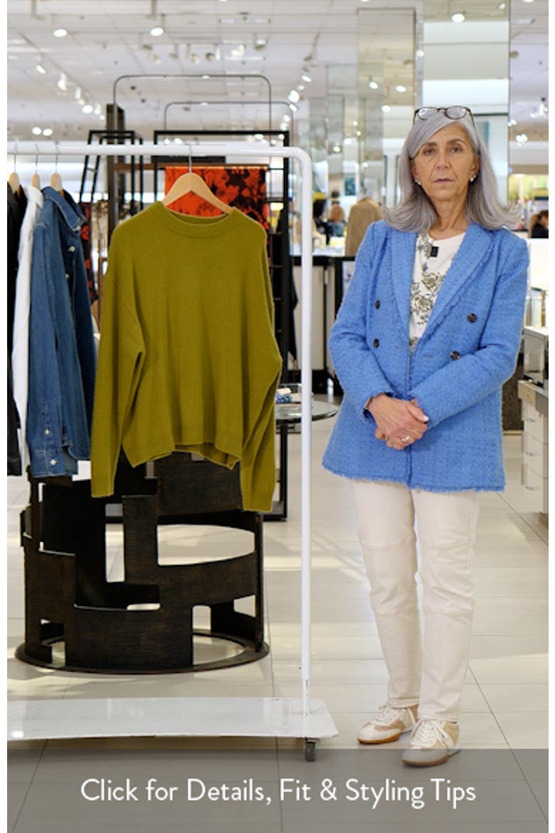 Serrano Relax Fit Cashmere Crewneck Sweater video