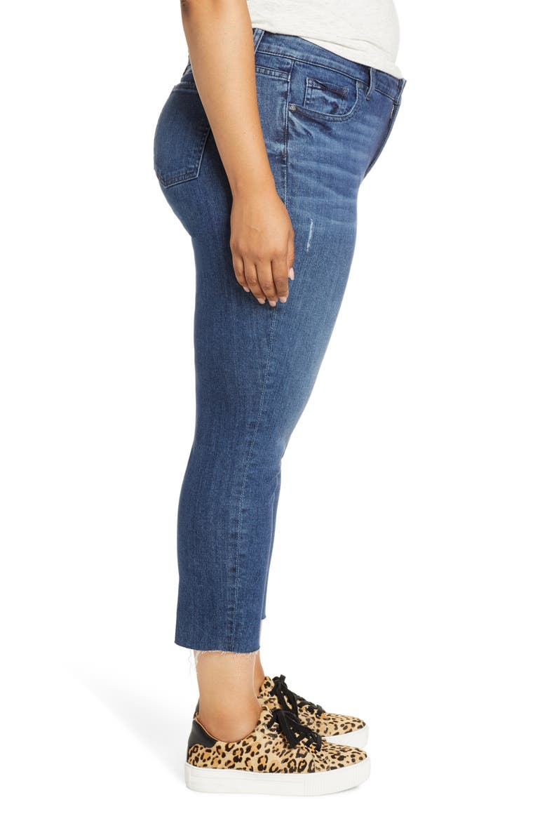 Reese High Waist Straight Leg Ankle Jeans, Alternate, color, ACKNOWLEDGEMENT