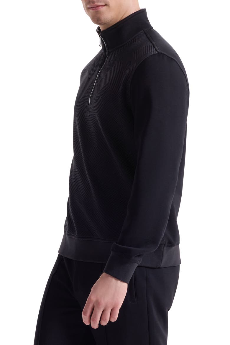 Soft Touch Quarter Zip, Alternate, color, BLACK