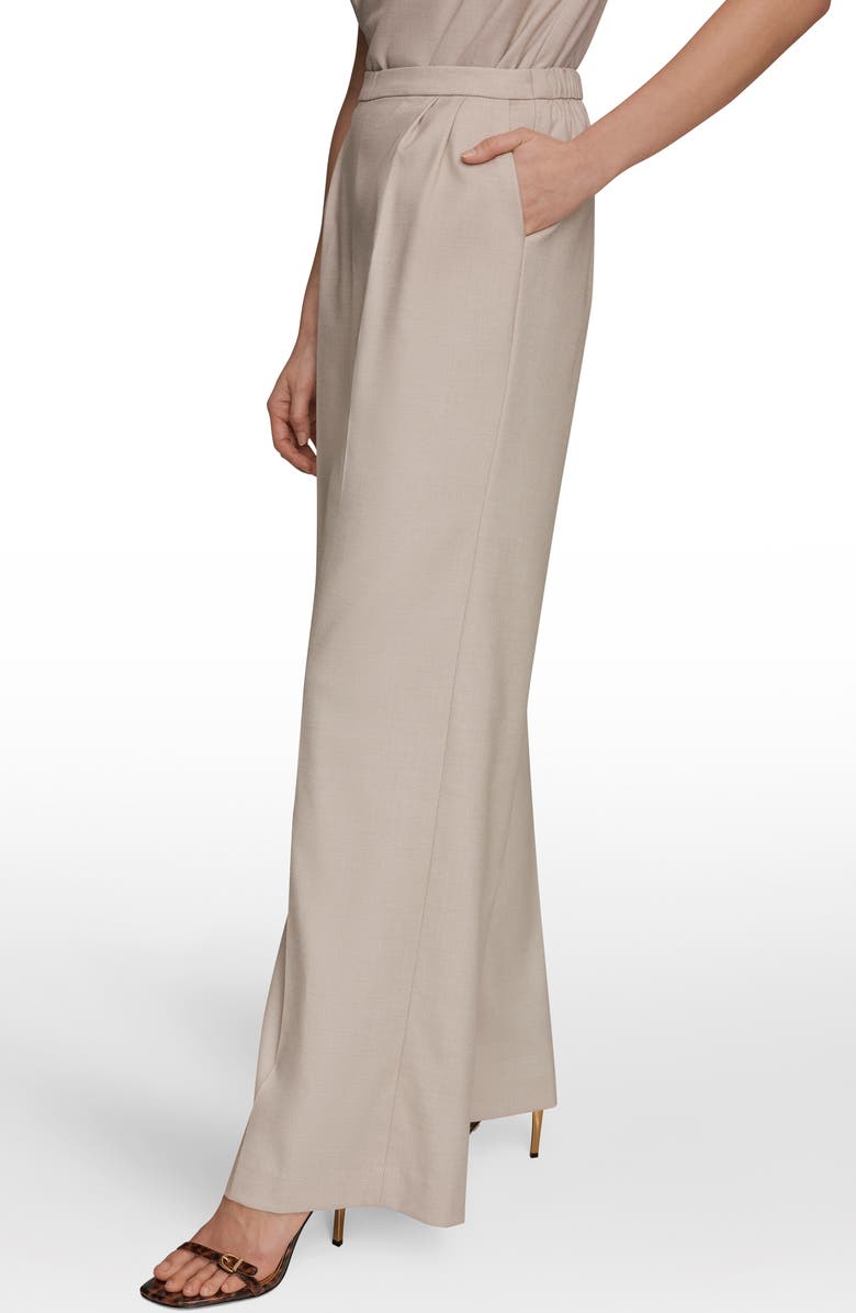 Donna Karan New York High Waist Wide Leg Pants, Alternate, color, Tuscan Grey