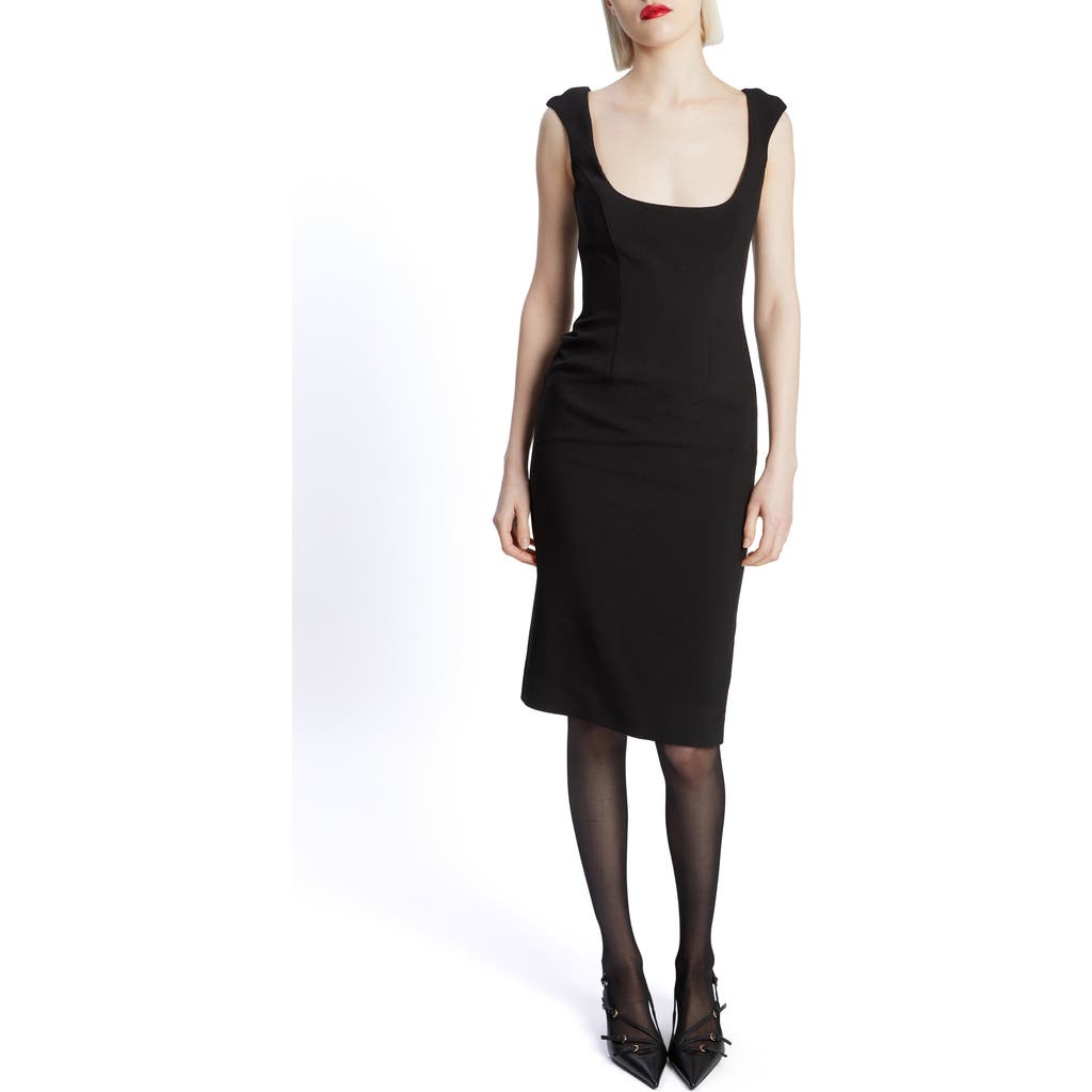Bardot Audrey Fitted Dress In Black