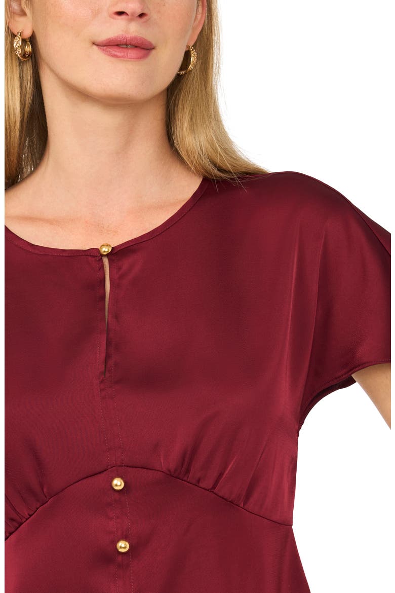 Keyhole Woven Top, Alternate, color, CRISP MERLOT
