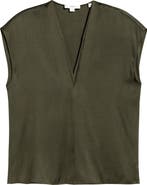 Vince V-Neck Cap Sleeve Top