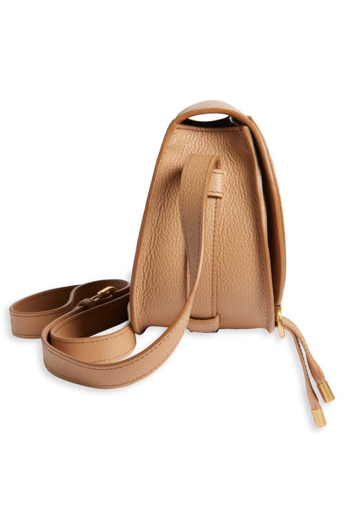Chloé Small Marcie Leather Crossbody Bag In Light Tan