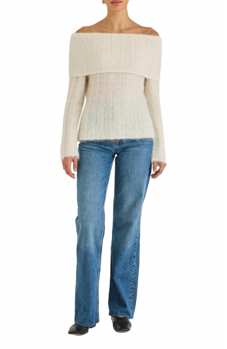 Rebecca Taylor Miro Sweater, Alternate, color, Eggshell
