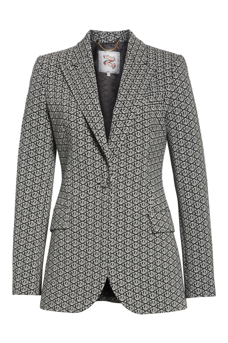 Tommy x Zendaya Monogram Blazer (Nordstrom Exclusive), Alternate, color, TZH MONOGRAM