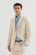 Brunello Cucinelli Cotton and virgin wool gabardine deconstructed blazer