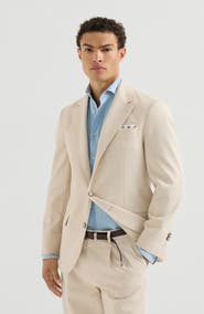 Brunello Cucinelli Cotton and virgin wool gabardine deconstructed blazer