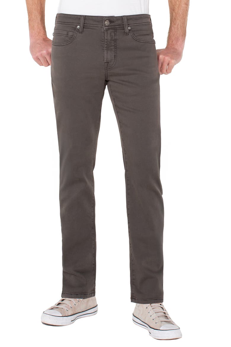 Regent Relaxed Straight Leg Twill Pants, Main, color, DEEP EARTH