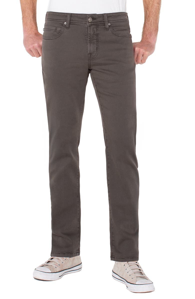 Liverpool Los Angeles Regent Relaxed Straight Leg Twill Pants, Main, color, Deep Earth