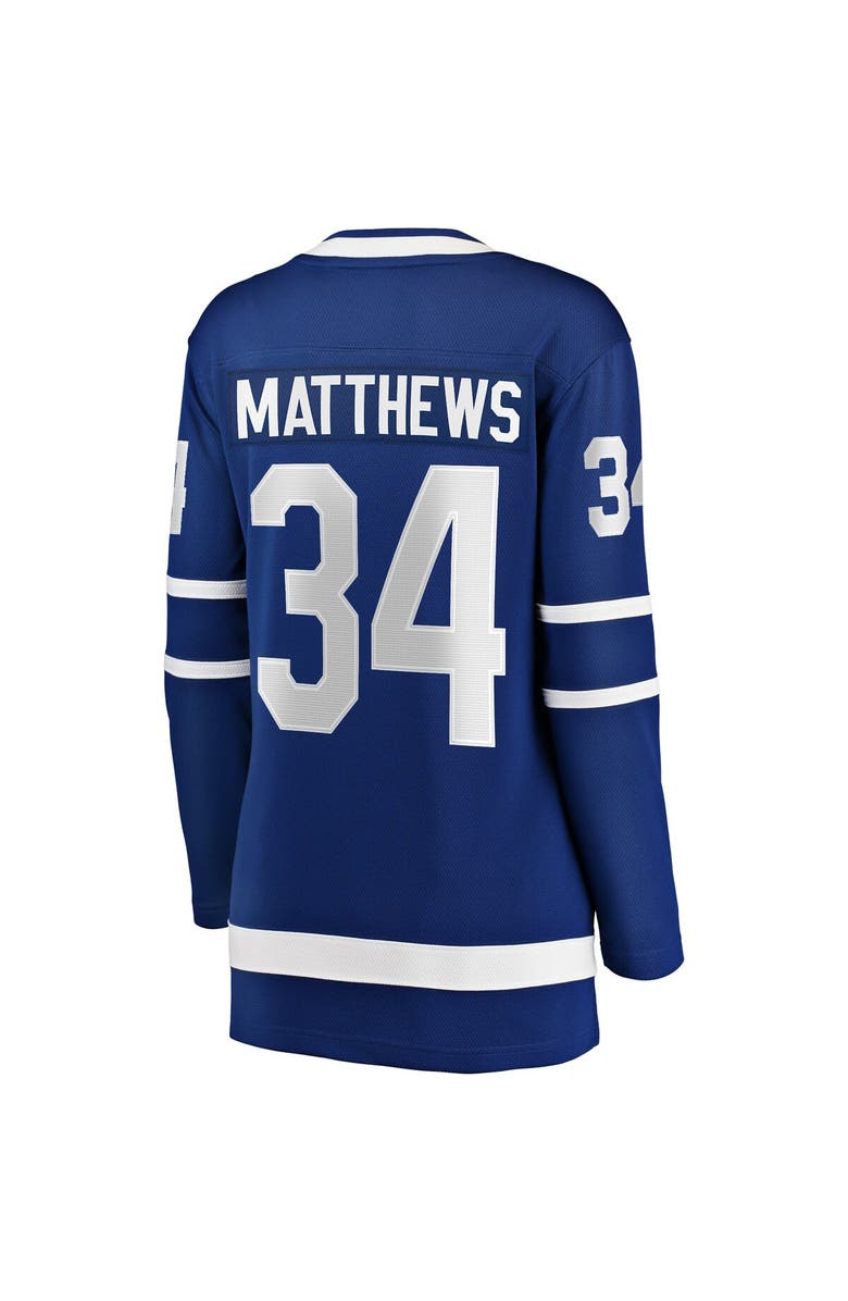 FANATICS Women's Fanatics Auston Matthews Blue Toronto Maple Leafs Home Breakaway Jersey, Alternate, color, 