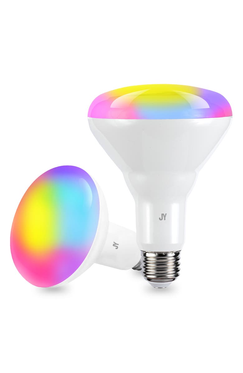 JONATHAN Y Smart BR30 Dimmable Light Bulb - Dimmable Color Changing LED; Compatible with Alexa and Google Home Assistant, No Hub Required, Main, color, White