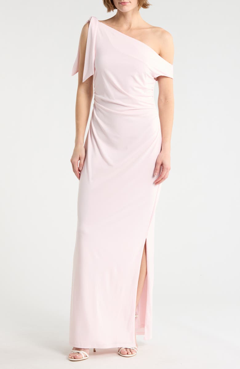 WAYF Ruched Midi Dress, Main, color, Baby Pink