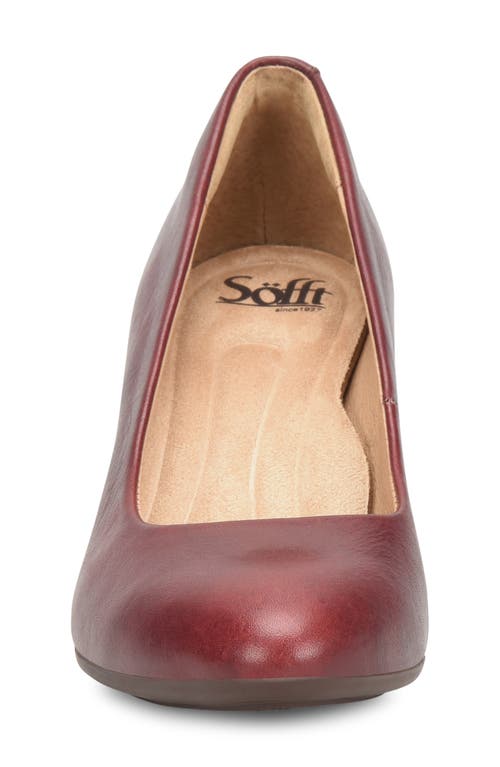 Söfft Parisa Leather Pump In Chianti