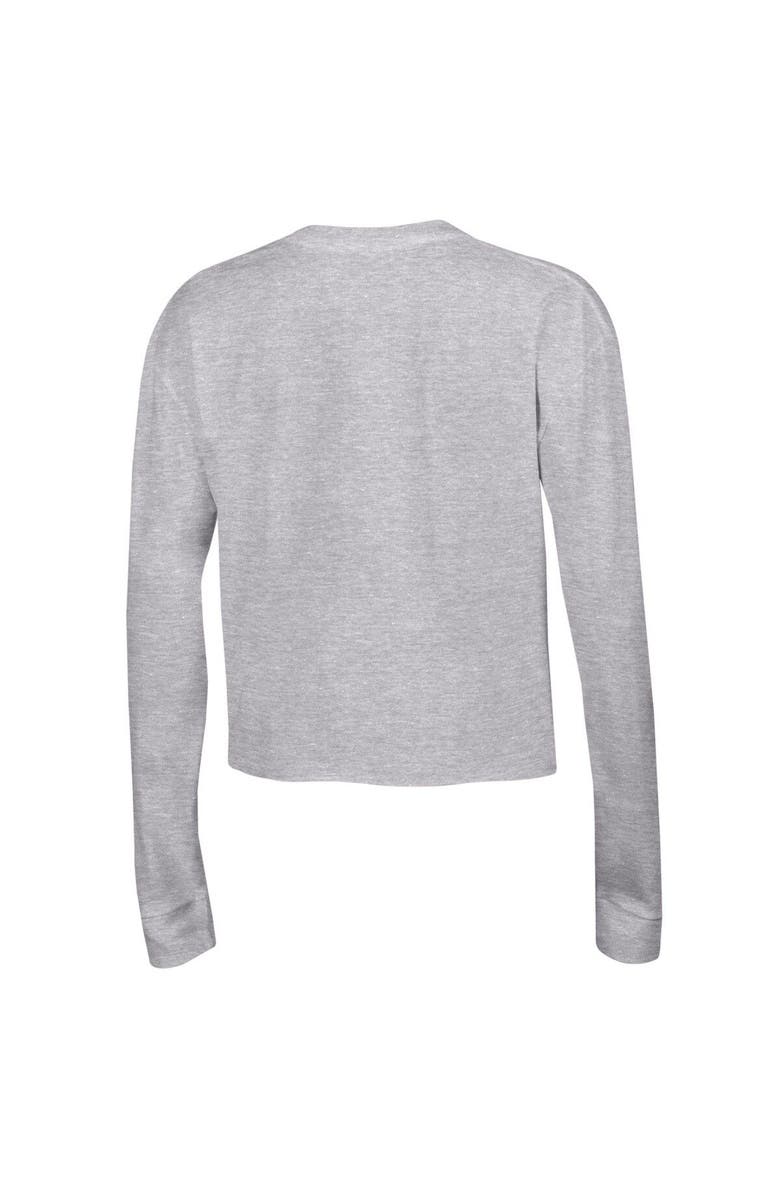 Champion Women's Champion Gray LSU Tigers Boyfriend Cropped Long Sleeve T-Shirt, Alternate, color, Gray