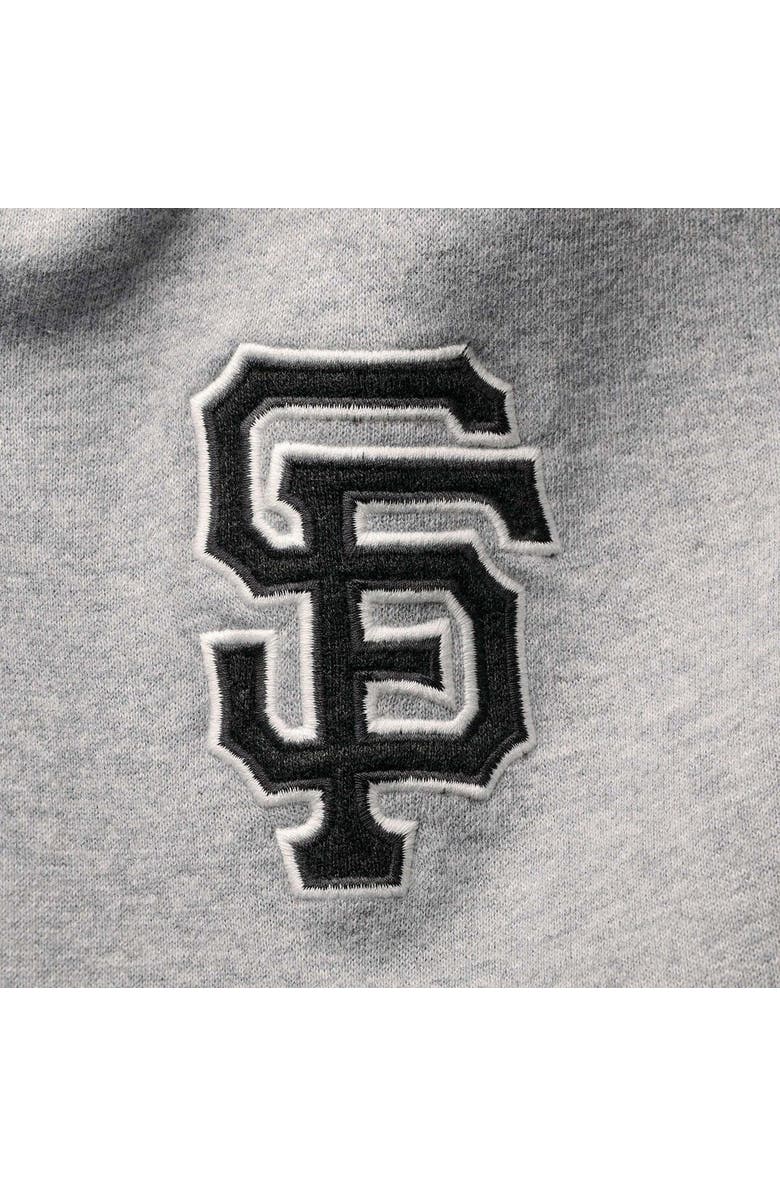 '47 Men's '47 Heathered Gray/Heathered Black San Francisco Giants Two-Toned Team Pullover Sweatshirt, Alternate, color, Heather Gray