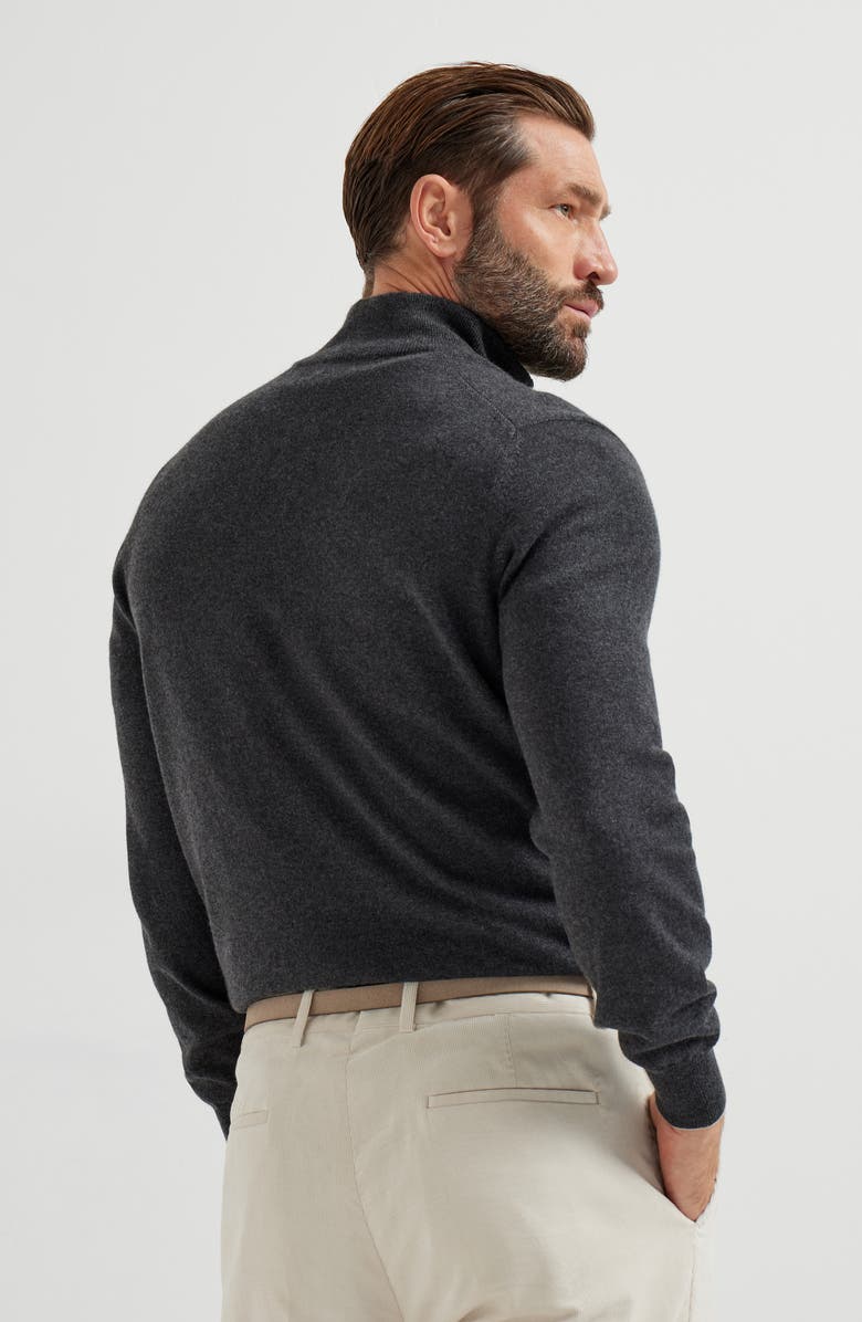 Brunello Cucinelli Cashmere sweater, Alternate, color, Charcoal