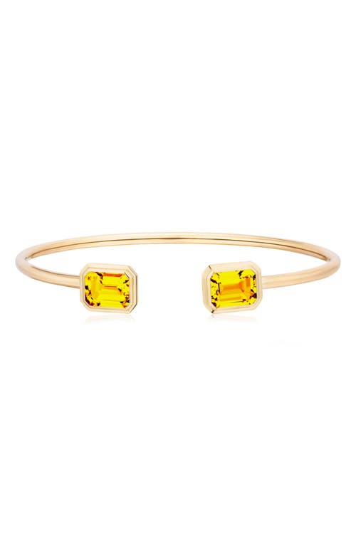 Goshwara Manhattan Round Flex Cuff In Gold