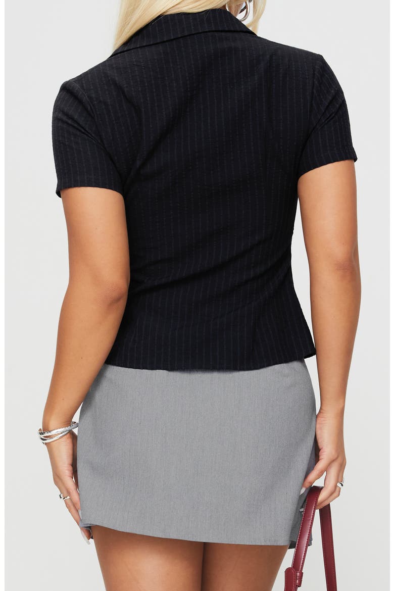 Arnica Stripe Seersucker Button-Up Shirt, Alternate, color, BLACK STRIPE