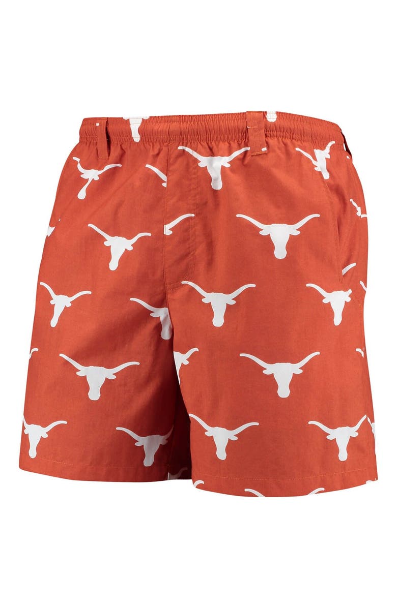Columbia Men's Columbia Texas Orange Texas Longhorns PFG Backcast II Omni-Shade Hybrid Shorts, Alternate, color, Burnt Orange