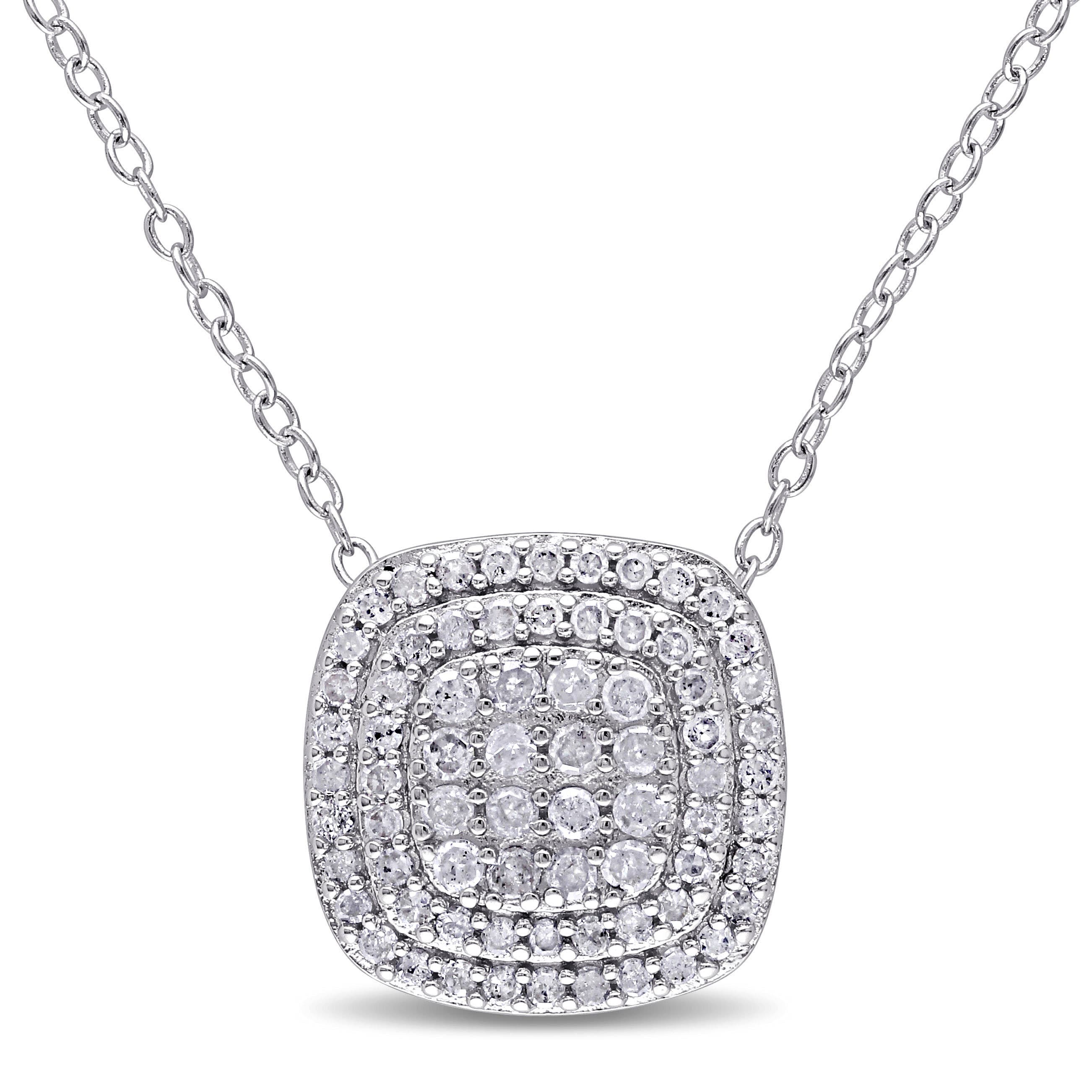 Julianna B. 1/2 Ctw Diamond Layered Halo Necklace (Women) | Nordstrom