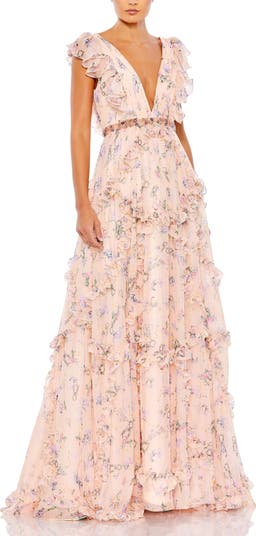 【Mac Duggal】Ruffle Cap Sleeve Ruffle Gown 関税送料込 00000000_zi_178a02e4-763e-4c8c