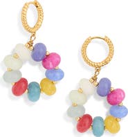 EYE CANDY LOS ANGELES Martina Multicolor Huggie Hoop Earrings