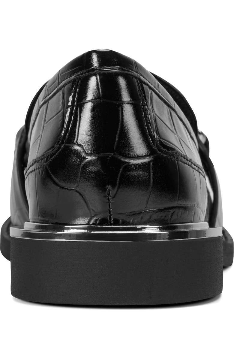 DKNY Ryleigh Chain Embossed Loafer, Alternate, color, Black