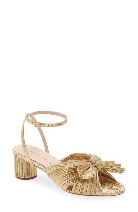 Dahlia Ankle Strap Knotted Sandal (Women)