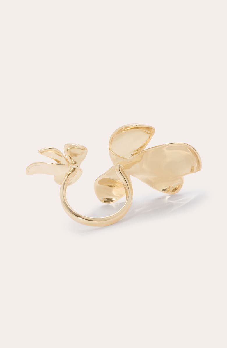 Ramy Brook Anya Floral Statement Ring, Alternate, color, Gold