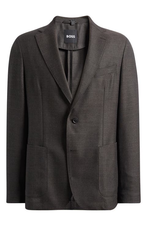 Hanry Slim Fit Brown Slub Virgin Wool Sport Coat