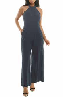 Twist Halter Knit Jumpsuit