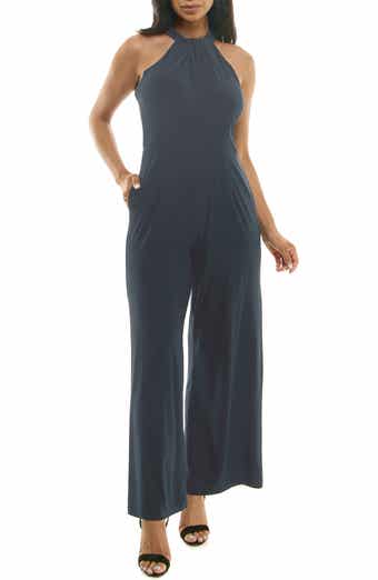 Twist Halter Knit Jumpsuit
