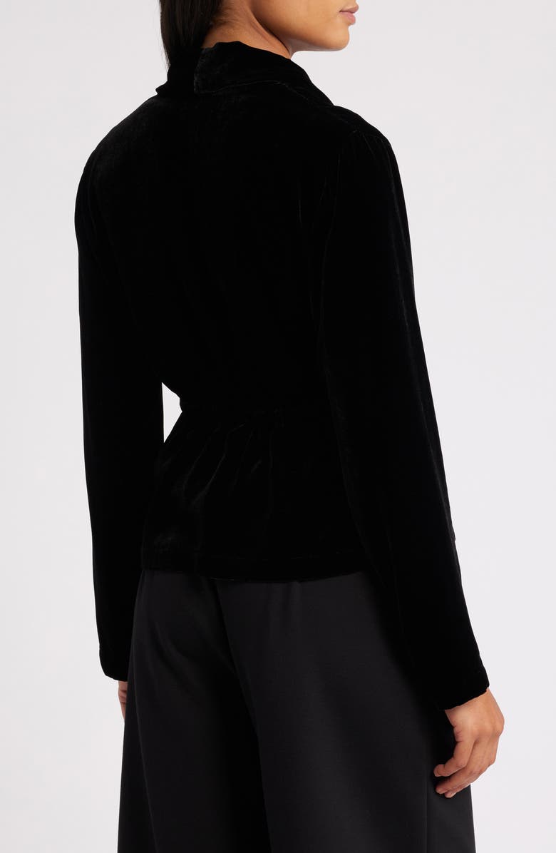 Eileen Fisher Shawl Collar Velvet Jacket, Alternate, color, 