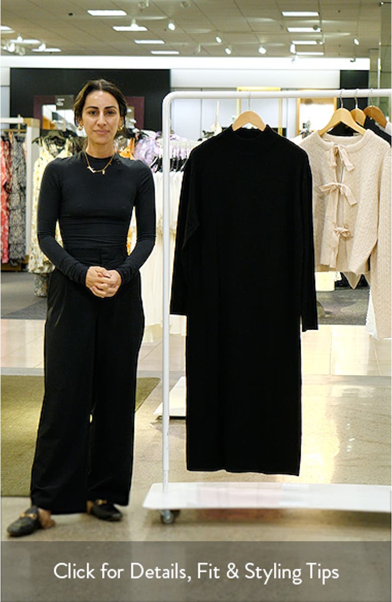 Mock Neck Long Sleeve Dress, sales video thumbnail