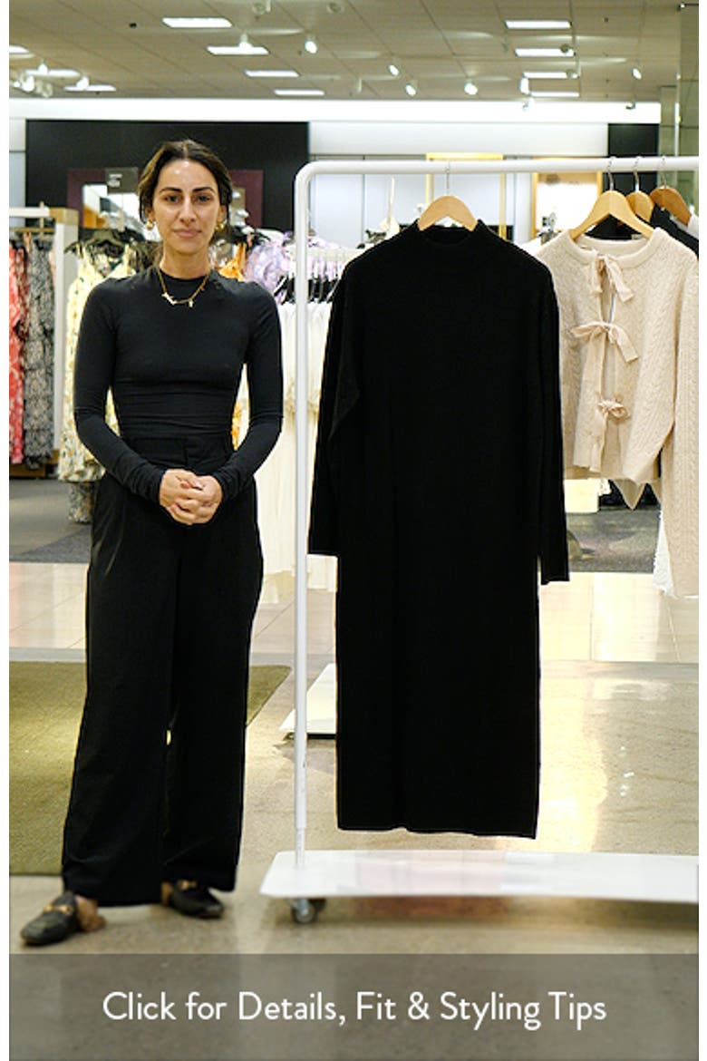 Mock Neck Long Sleeve Dress video
