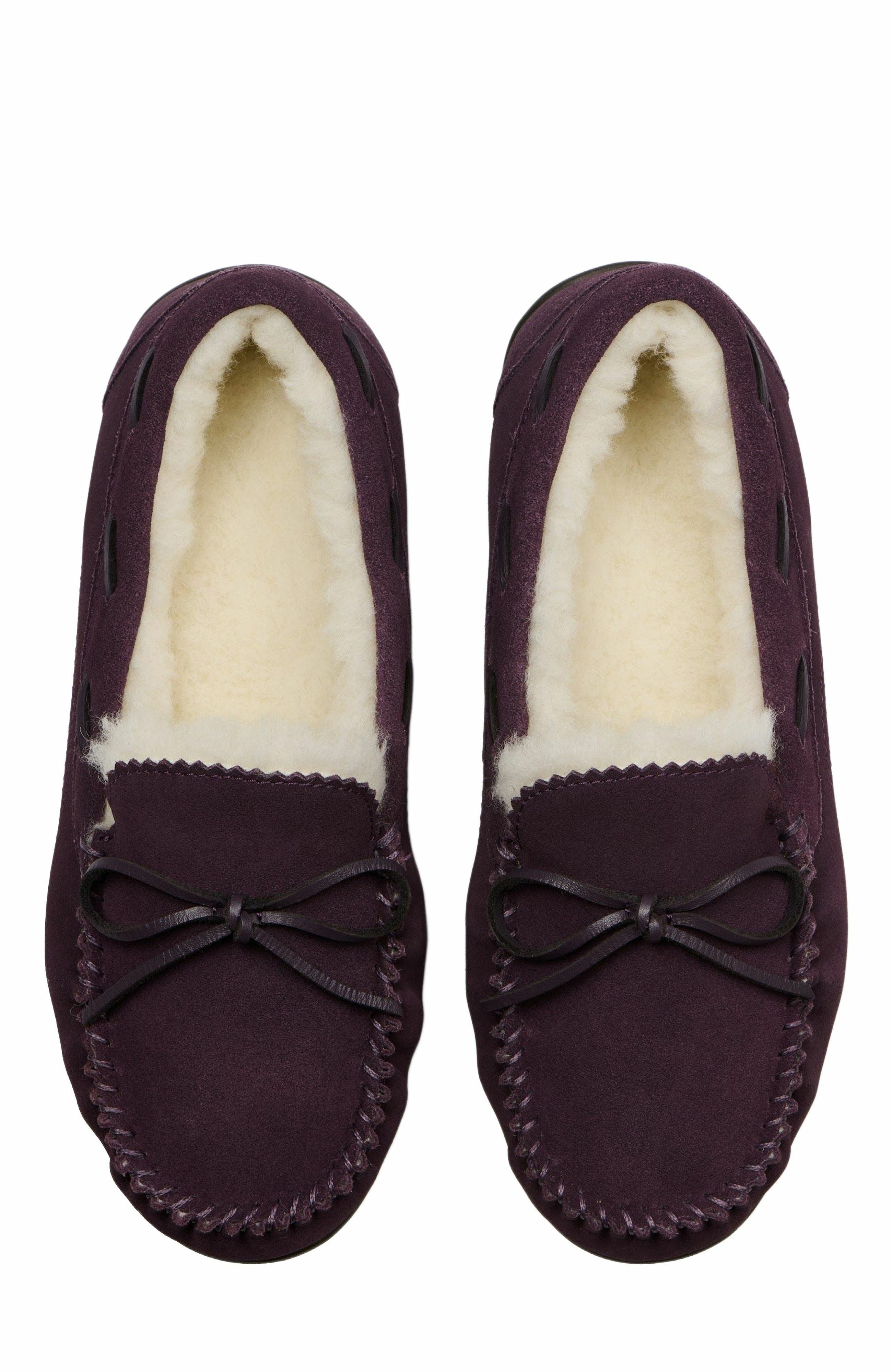 Amble Bow Slipper, Alternate, color, Dark Purple - Regular