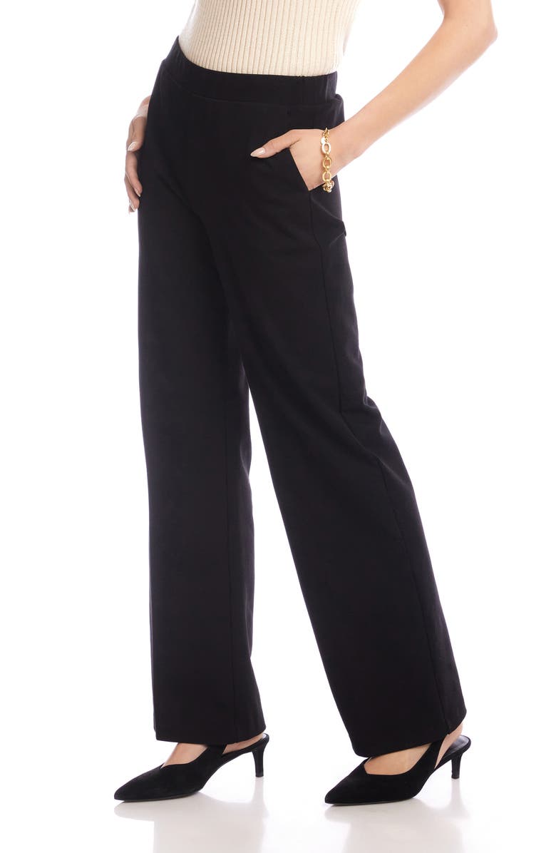 Karen Kane Emily Straight Leg Pants, Alternate, color, Black