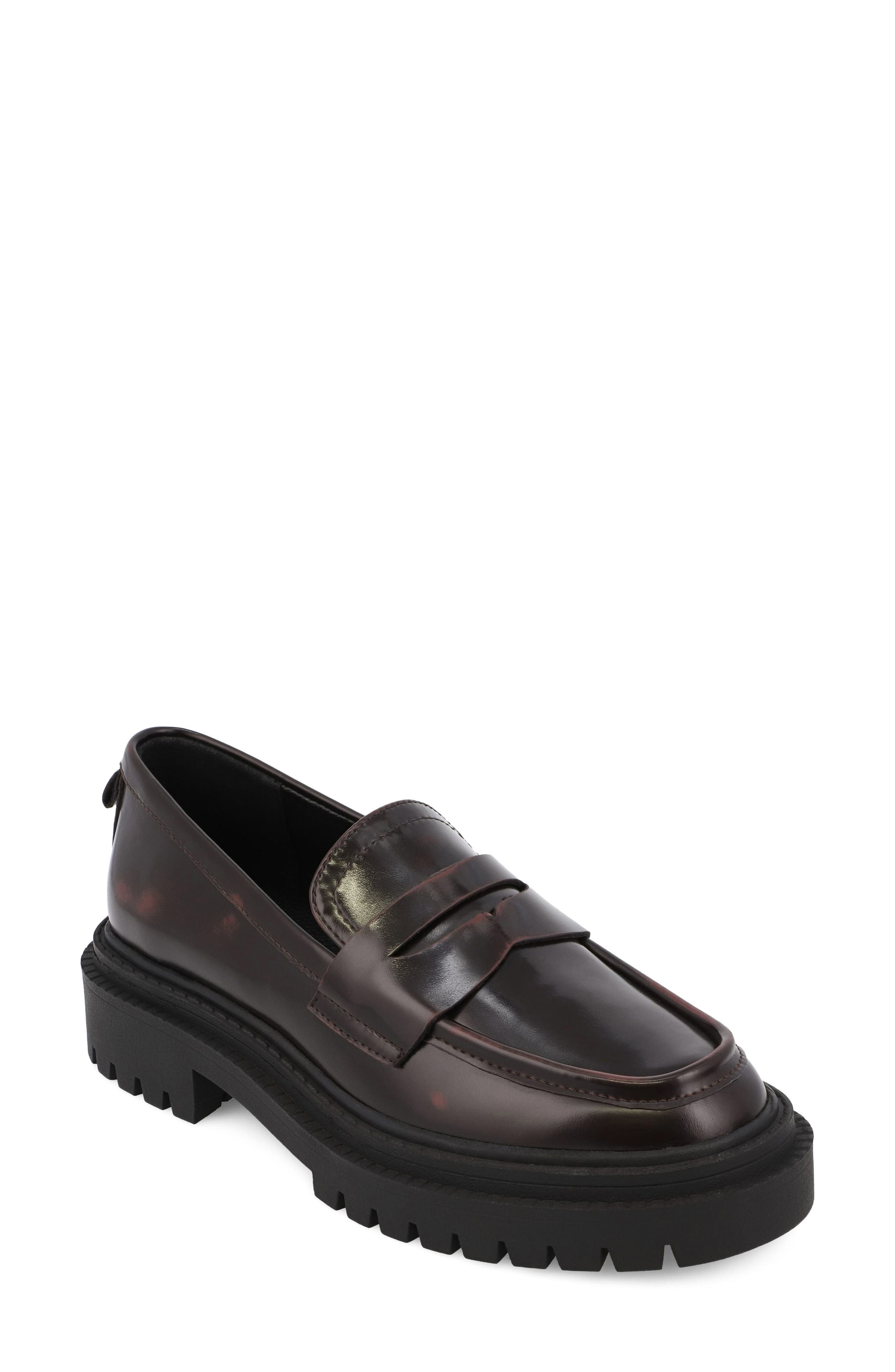 Henrik Platform Penny Loafer, Main, color, WINE