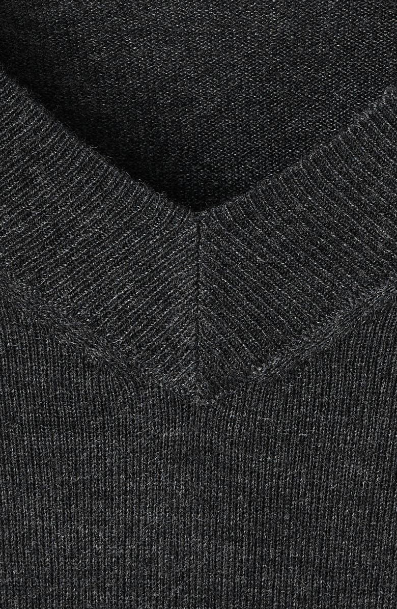MANGO V-Neck Sweater, Alternate, color, Charcoal