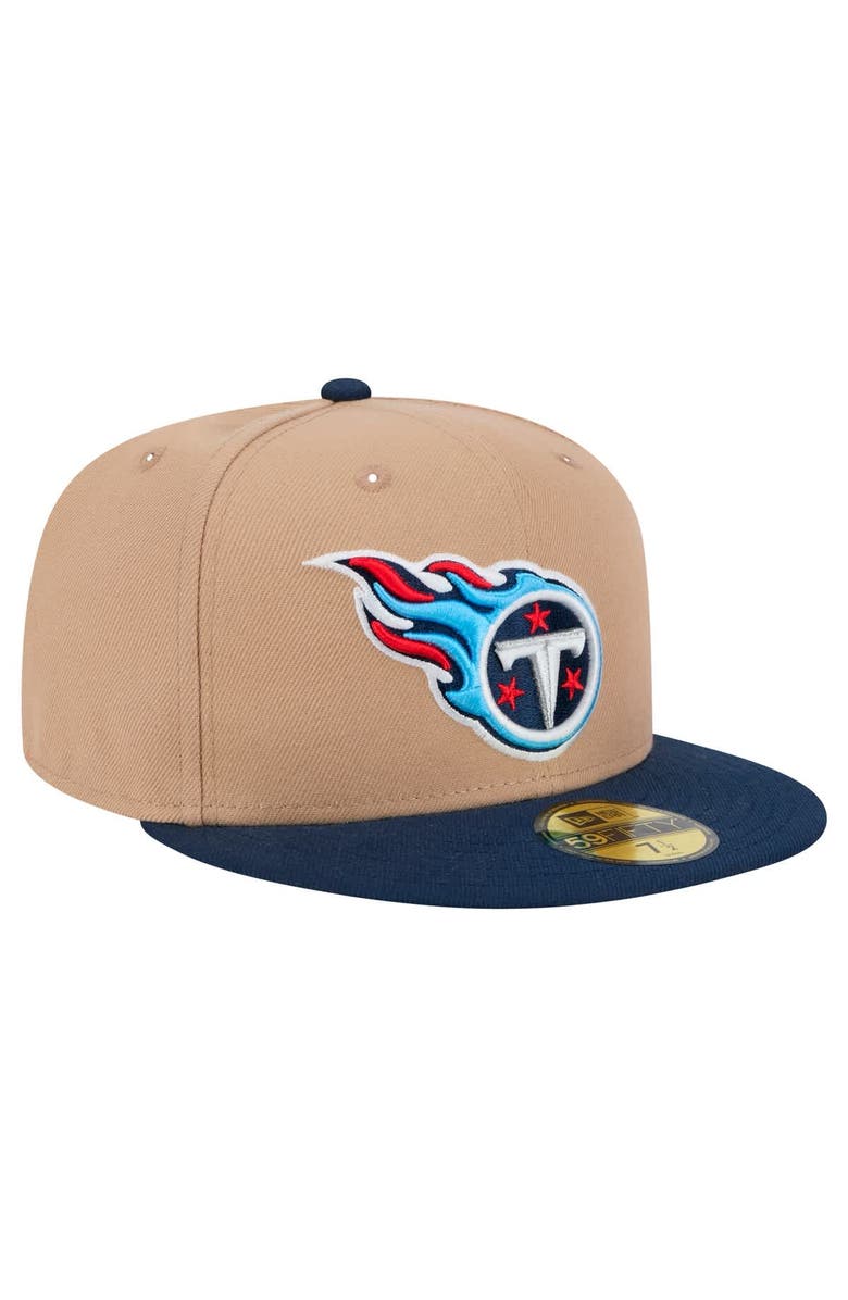 New Era Men's New Era Tan Tennessee Titans   Logo Main 59FIFTY Fitted Hat, Alternate, color, Tan