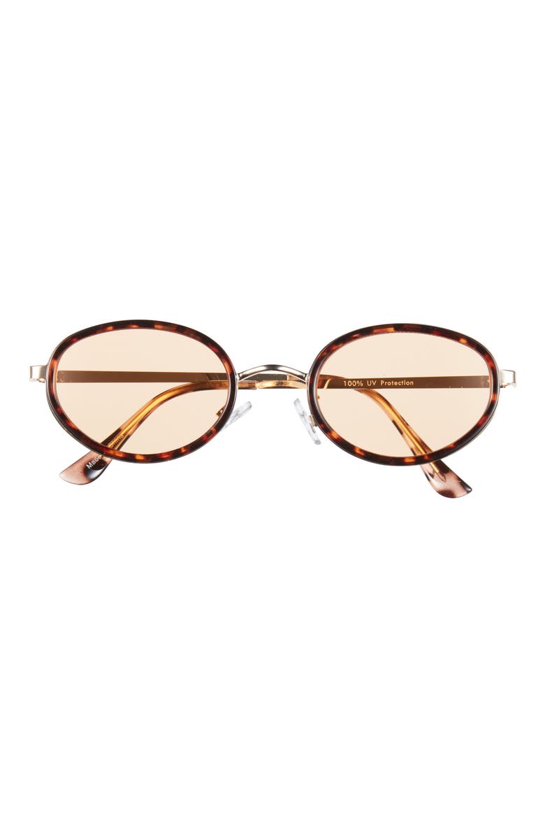 Oval Sunglasses, Main, color, GOLD- YELLOW