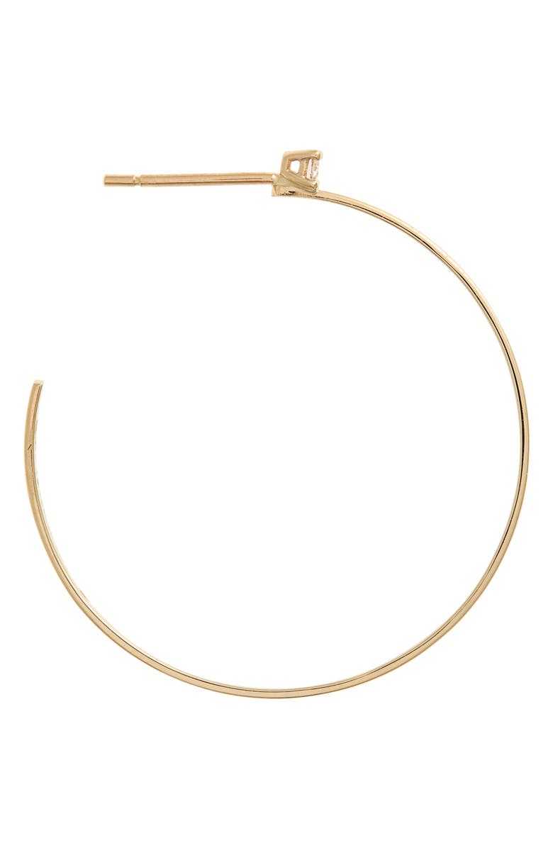 LANA Sunrise 14K Gold Diamond Hoop Earrings, Alternate, color, Yellow Gold