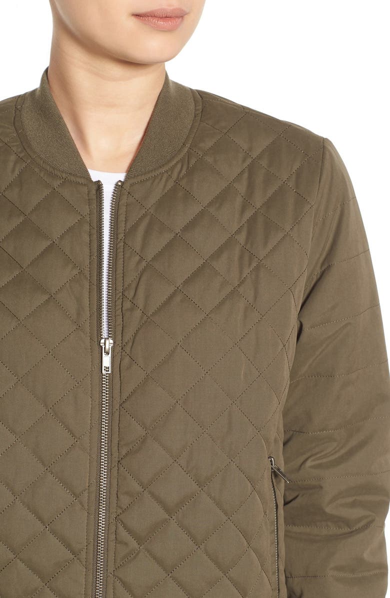 Thread & Supply Quilted Bomber Jacket, Alternate, color, 